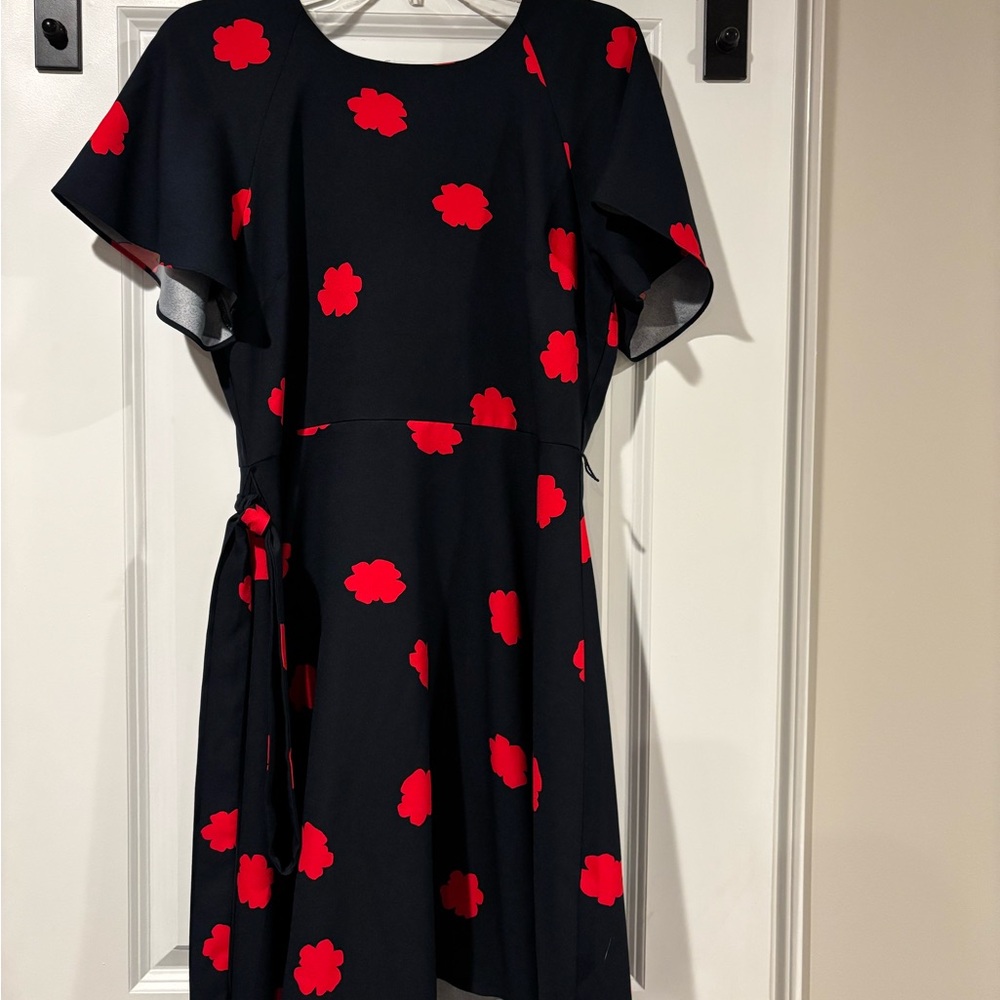 Banana Republic Blue and red Floral Pattern dress.